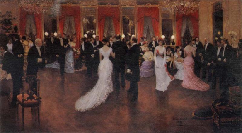 Jean Beraud An Evening Soiree china oil painting image